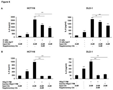 Influence Of Glutamine Supplementation On IL 8 Secretion By H Bilis