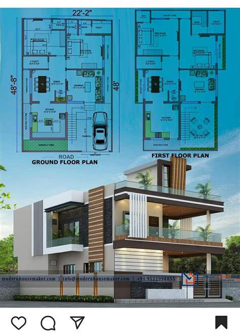 Sqft House Plan South Facing Building Design Plan Small House