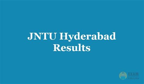 JNTUH Results 2020 Available Now – JNTU Hyderabad