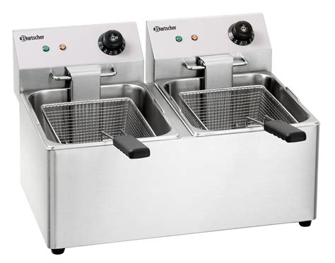 Friteuse Double Inox X Litres Poser W V Mono Bar