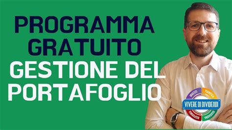 PROGRAMMA GRATUITO PER LA GESTIONE DEL PORTAFOGLIO TITOLI CON EXCEL