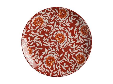 Maxwell And Williams Boho Plate Damask Red 20cm At Mighty Ape Nz