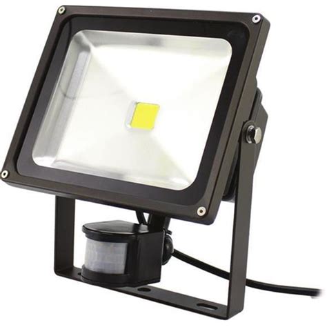 Westgate Lf Cw P Led Flood Light With Pir Motion Sensor Dark Bronze