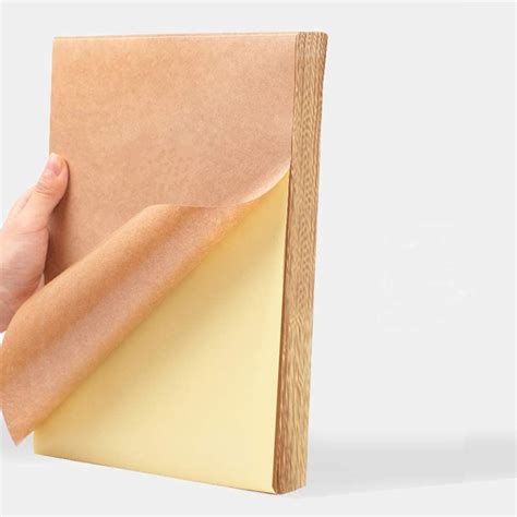 Wowoss 50pcs A4 Self Adhesive Kraft Paper Matte Label Stickers Papers