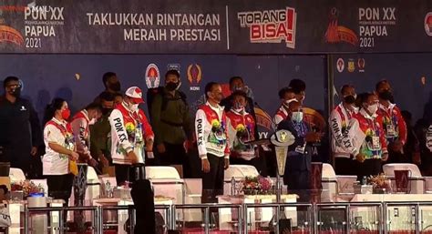 Resmi Buka Pon Xx Jokowi Yakinlah Kemajuan Papua Akan Berjalan Cepat