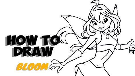 How To Draw Bloom From Winx Club Youtube