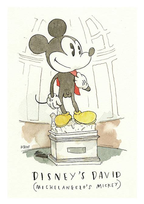 Disney S David Or Michelangelo S Mickey Painting By Barry Blitt Fine