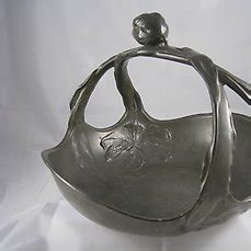 Hugo Leven For Kayserzinn Art Nouveau Pewter Tulip Basket Catawiki