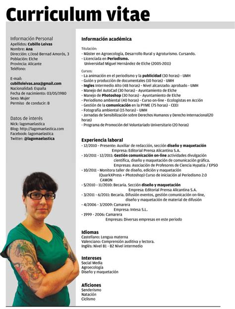 curriculum vitae fotolip