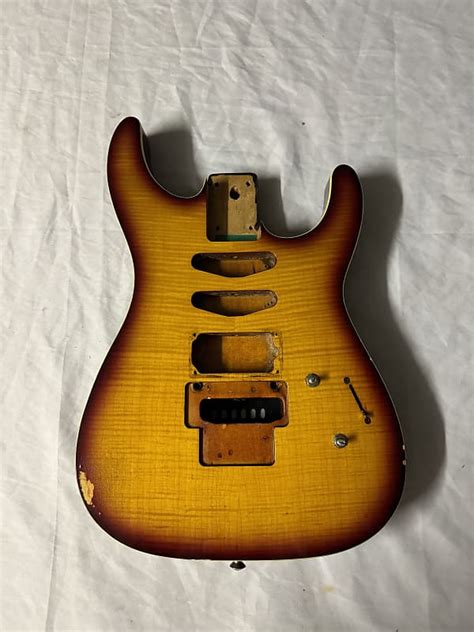 Vester Maniac Electric Guitar Body S Flamed Maple Reverb