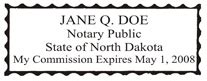 North Dakota Notary Stamps Supplies ND Notary Stamp JP Cooke Company