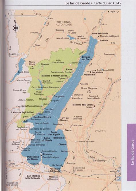 Lac De Garde Italie Carte