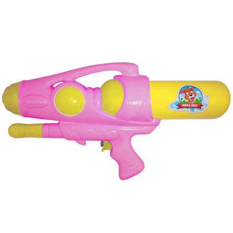 Water Gun Bugle Gall ปืนฉีดน้ำปั้มลม ปืนฉีดน้ำสงกรานต์ สีเหลืองชมพู