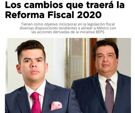 La Reforma Fiscal 2020 As Consulting Group Despacho Contable