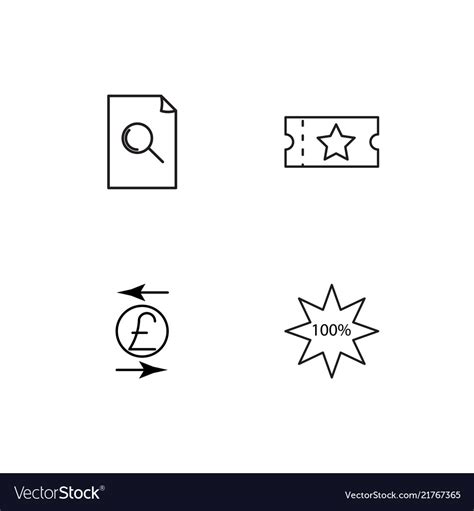 Finance Icons Set Royalty Free Vector Image Vectorstock