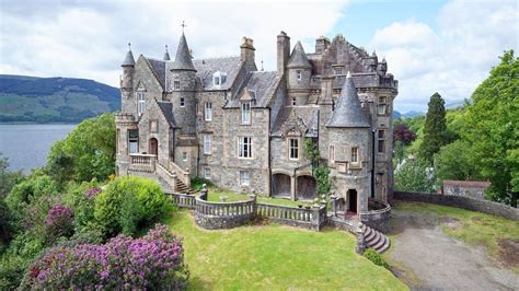 Striking Scottish Castle Overlooking Loch Long Waiting To Be Restored