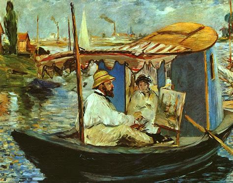 Le Muse EDOUARD MANET Claude Monet Che Dipinge Sulla Sua Barca