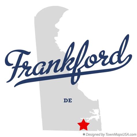 Map of Frankford, DE, Delaware