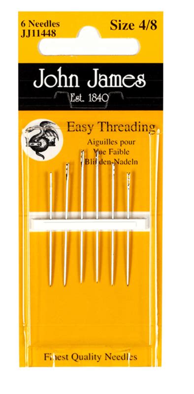 John James Easy Thread Hand Needles Stitch And Go