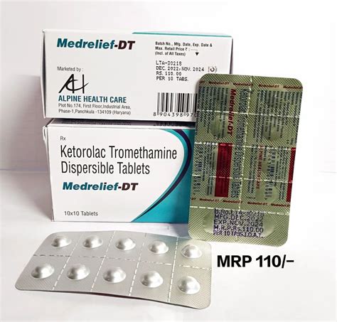 Ketorolac Tromethamine 10 Mg At Rs 110strip Ketorolac Tromethamine