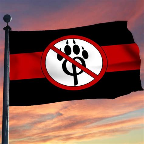 Anti Furry Flag For Sale Anti Furry Movement Flag Merchandise Prideearth