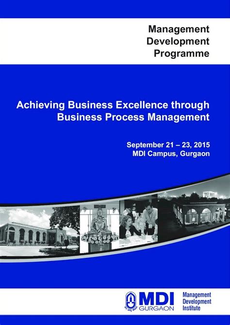 PDF Management Development Programme Achieving Business Excellence