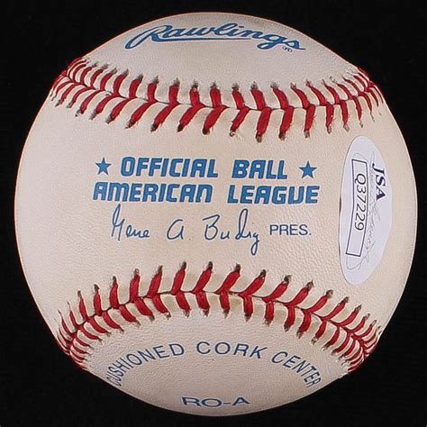 George Kell Signed Oal Baseball Inscribed Hof Jsa Coa Pristine