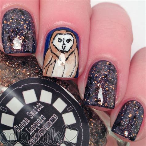 The Owl From The Labyrinth Collection By Cinema Swatch Lacquers Nail