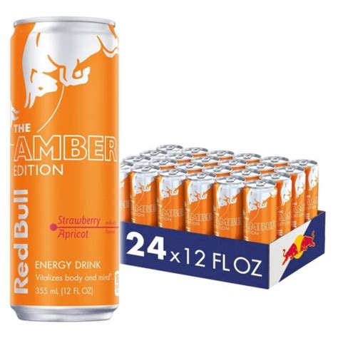 Red Bull Amber Edition Strawberry Apricot Energy Drink Fl Oz