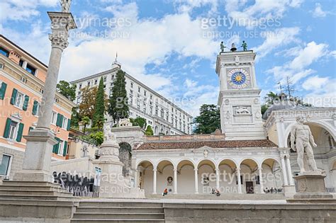 Horizontal Photography Of The Clock Tower Of The Piazza Liberta In