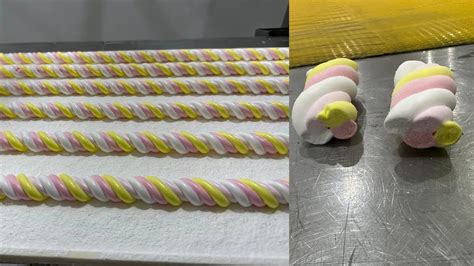 How To Make Twisted Marshmallow Candy Marshmallow Rope Production Marshmallowmachineforsale