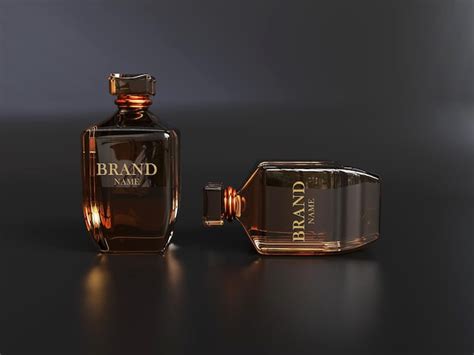 Premium Psd Psd Mockup Realistic Luxury Bottle Perfume