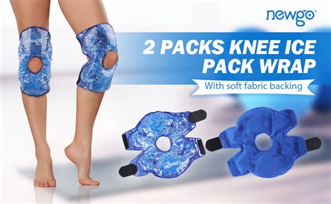 Newgo Ice Pack For Knee Injuries Reusable Hot Cold Therapy Knee Ice Pack Wrap For Knee