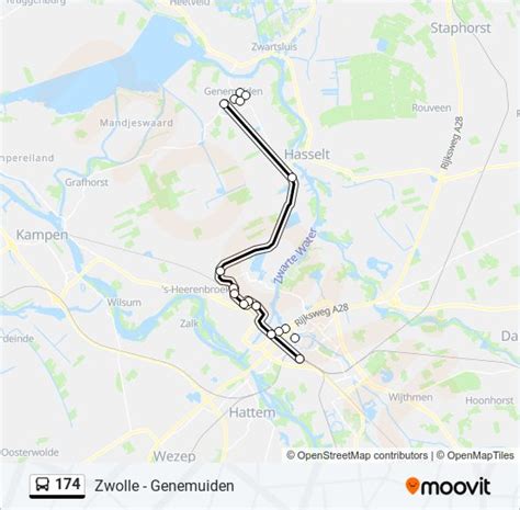 174 Route Schedules Stops And Maps Genemuiden Niet Via Hasselt Updated