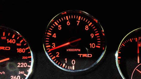 Trd Tachometer Toyota Supra 1994 Youtube