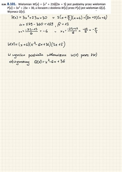 Powtórka przed maturą matematyka zadania 8 101 Kl 2 lo4