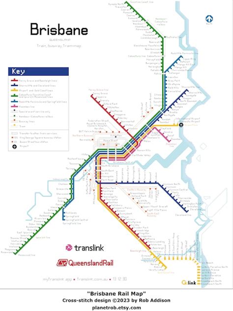 Brisbane Rail Map Pdf Briana Teresita