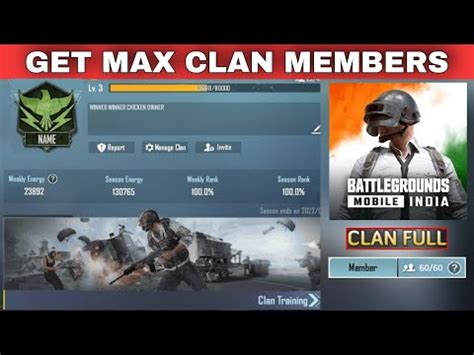 How To Get Clan Members In Bgmi Increase Clan Members In Bgmi Mae Clan