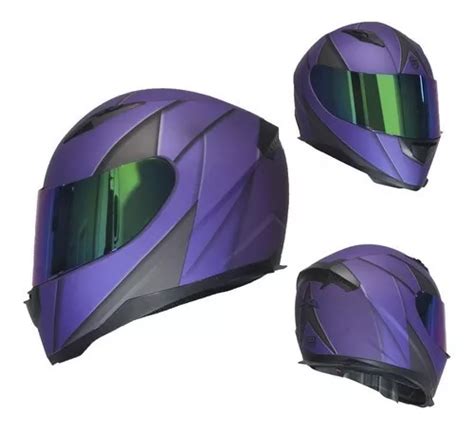 Capacete De Motocicleta Fechado Kov Novak Warefare Blade Roxo