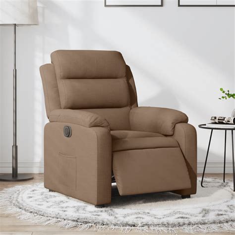 Atyhao Fauteuil Inclinable Lectrique Marron Tissu Ab