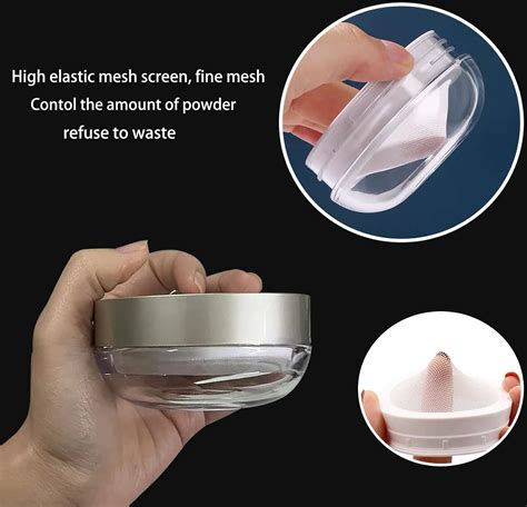 Loose Powder Container With Powder Puff Makeup Powder Container Body