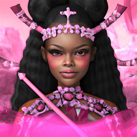 Beautiful African American Princess Warrior 3d Fantasy · Creative Fabrica