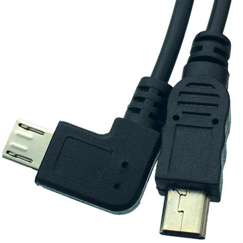 25cm Mini Usb 5pin Female To Angled Micro 5pin And Mini 5pin Male Y Splitter Cable 5055527539460