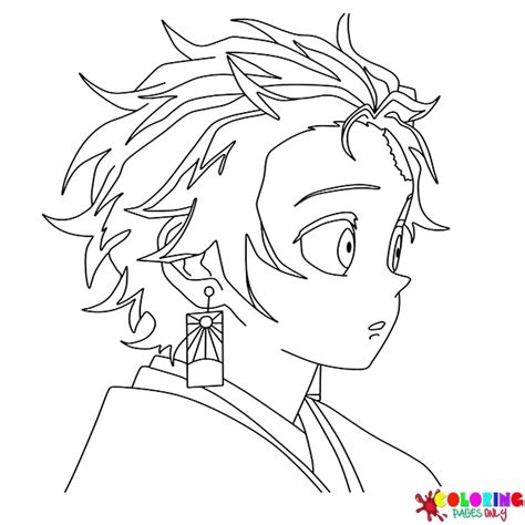 Coloriage Demon Slayer Tanjiro Kamado Coloriages gratuits à imprimer