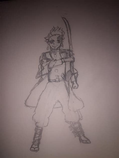 Tanjirou fan art : r/fan_art_sketches