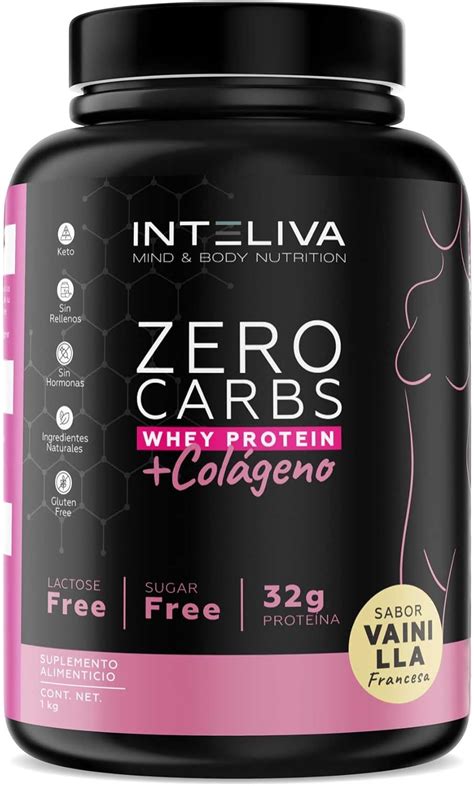 Inteliva Proteína Zero Carbs Colágeno en polvo sin carbohidratos