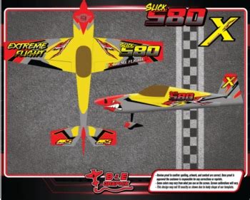 Extreme Flight RC Slick 580 yellow-silver Lightning