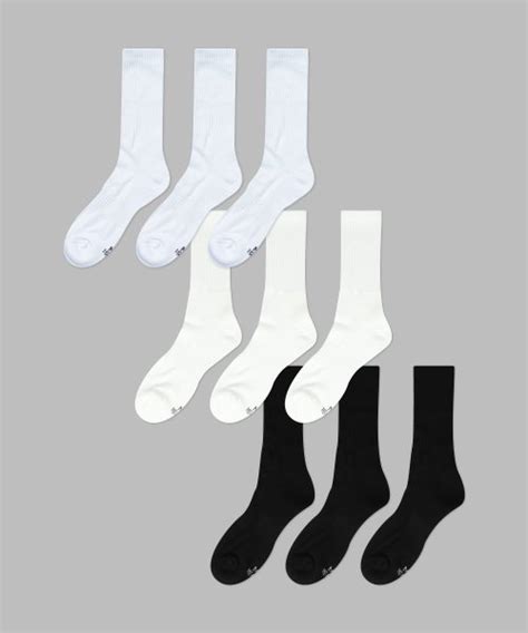 MUSINSA IL O GONG CHIL 6PACK Mono Athletic Socks White Black Snow