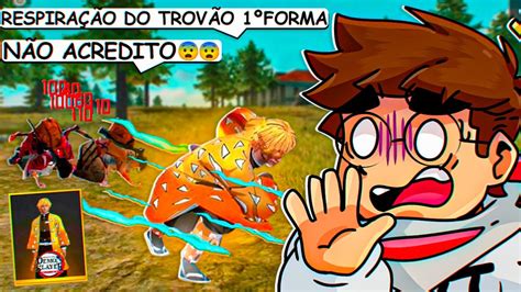 Liberei Todo O Poder Da Nova Skin Do Zenitsu E Impressionei Os