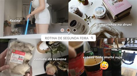 Minha Rotina De Segunda Feira Faxina Comprinhas Comida Para A